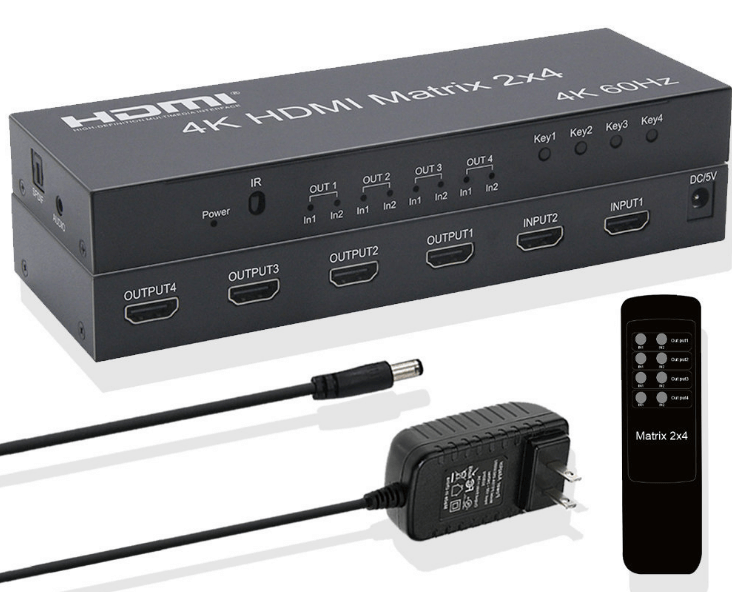 hdmi switch matrix 4x2